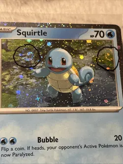 Squirtle svp 048 Cosmos Holo Promo Pokemon With 2 Swirls - Image 4