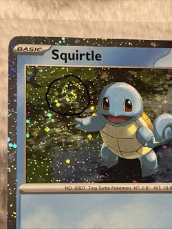 Squirtle svp 048 Cosmos Holo Promo Pokemon With 2 Swirls - Image 5