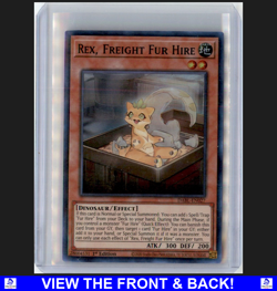 Rex, Freight Fure Hire 2020 Yugioh Darkwing Blast 1st Edition Foil NM Super Rare - Image 1