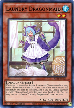Yugioh! Laundry Dragonmaid RA03-EN021 - Super Rare NM/M Quarter Century Bonanza - Image 1