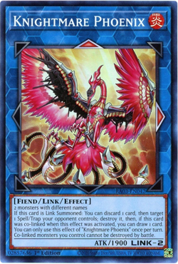 Yugioh! Knightmare Phoenix RA03-EN042 - Super Rare NM/M Quarter Century Bonanza - Image 1