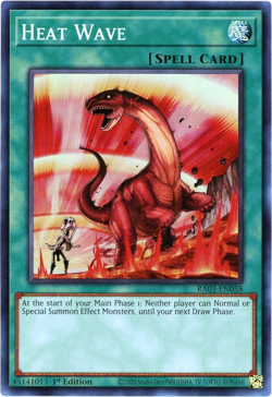 YuGiOh! Heat Wave - RA03-EN058 - Super Rare 1st Edition Quarter Century Bonanza - Image 1