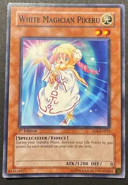 White Magician Pikeru Common SD6-EN013 *1st Edition* YuGiOh TCG - Image 1