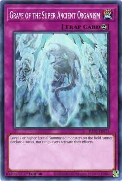 Yugioh! Grave of the Super Ancient Organism RA03-EN077 Super Rare NM/M - Image 1