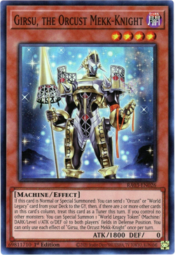 YuGiOh! Girsu, the Orcust Mekk-Knight RA03-EN026 Super Rare NM/M - Image 1