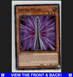 Ashoka Pillar 2020 Yugioh Maze of Millennia 1st Edition Foil NM Super Rare MZMI - Image 1
