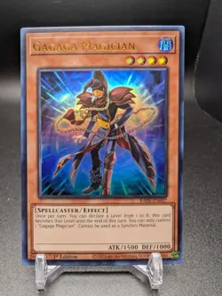 Yugioh! Gagaga Magician - RA04-EN007 - Ultra Rare - 1st Edition Near Mint, Engli - Image 1
