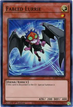 Yugioh! Fabled Lurrie RA03-EN003 - Super Rare NM/M Quarter Century Bonanza - Image 1