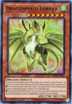 Yugioh! Dragonmaid Lorpar RA03-EN022 Super Rare NM/M Quarter Century Bonanza - Image 1