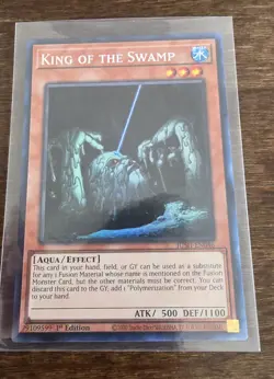 King Of The Swamp JUSH 046 Yugioh Justice Hunters. Collectors Rare MINT. - Image 1