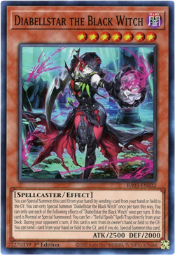 YuGiOh! Diabellstar the Black Witch RA03-EN032 Super Rare NM/M English - Image 1
