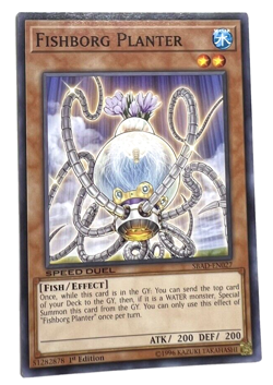 YuGiOh! - Fishborg Planter - Speed Duel - Common - Image 1