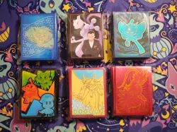 Pokemon Card Sleeves 6 pack Destined Rivals, Stellar Crown, Paldea Evolved Etc.. - Image 1