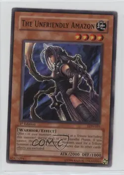 The Unfriendly Amazon 1st Ed. YuGiOh Labyrinth of Nightmare #LON-031 2003 1h17 - Image 1