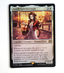 Aerith Gainsborough Magic the Gathering Final Fantasy Holo Card #0004 - Image 1