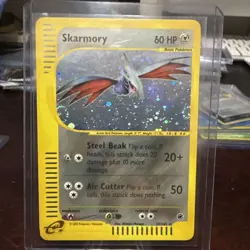 Pokemon TCG WOTC Card e-Series Skarmory Expedition Set Holo #27/165 LP - Image 1