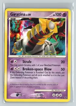 Pokemon Trading Card Platinum 27/127 Rare Giratina Lv 59 - Image 1