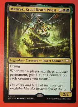 MTG, EDGE OF ETERNITIES * MAZIREK,KRAUL DEATH PRIEST* #0122, RARE, REGULAR, EOC - Image 1