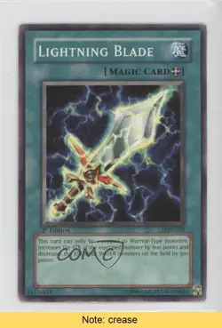 Lightning Blade 1st Ed. YuGiOh Labyrinth of Nightmare #LON-022 2003 READ 0b3 - Image 1