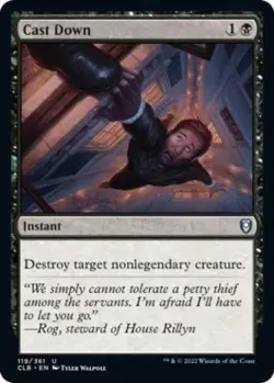 Cast Down -Foil Light Play MTG Commander Legends: Battle for Baldur's Gate - Image 1