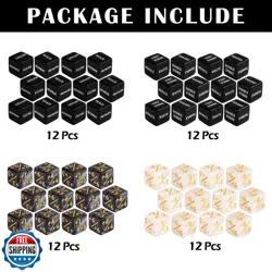 48 Pieces Abilities Keywords Counter Dice Black MTG Dice Counters Bulk Creatu - Image 2