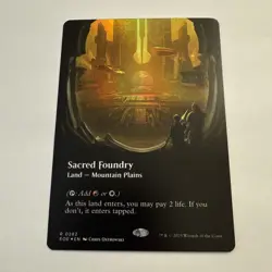Sacred Foundry FOIL Borderless 282 Edge of Eternities EOE MTG Rare Land Unplayed - Image 3