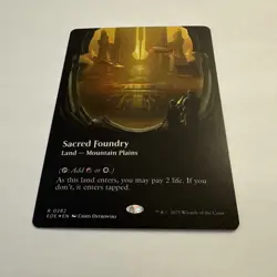 Sacred Foundry FOIL Borderless 282 Edge of Eternities EOE MTG Rare Land Unplayed - Image 5