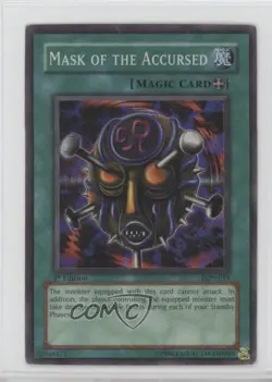 Mask of the Accursed 1st Ed. YuGiOh Labyrinth Nightmare #LON-019 2003 16f0 - Image 1