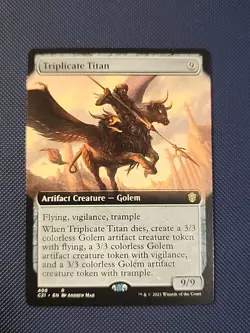 Triplicate Titan - Extended Art C21 LP MTG - Image 1