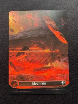 🌈 Mountain - Borderless Galaxy Foil - Land MTG Edge of Eternities - NM - Image 1