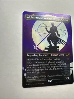 Alpharel, Stonechosen (0292) Borderless Foil Mtg Edge Of Eternities MTG Card NM - Image 3