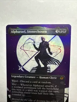 Alpharel, Stonechosen (0292) Borderless Foil Mtg Edge Of Eternities MTG Card NM - Image 4