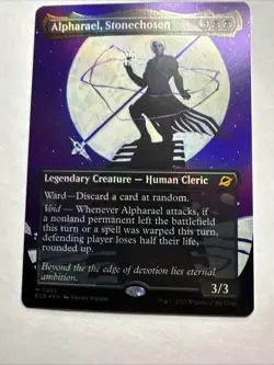 Alpharel, Stonechosen (0292) Borderless Foil Mtg Edge Of Eternities MTG Card NM - Image 5