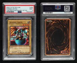 Shining Abyss 1st Ed. YuGiOh Labyrinth of Nightmare PSA 9 MINT 2003 16f0 - Image 3