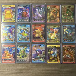 Pokemon ID Gold Holo Full Art Master Set ID Blue & Red - Image 1