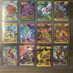 Pokemon ID Gold Holo Full Art Master Set ID Blue & Red - Image 2