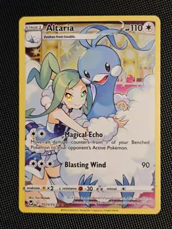 Altaria TG11/TG30 Full Art Trainer Gallery Silver Tempest Pokemon NM - Image 2