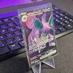Pokemon TCG Destined Rivals Team Rocket's Nidoking ex #216/182 Ultra Rare NM - Image 3