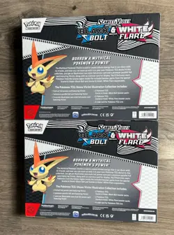 LOT OF 2 Unova Victini Illustration Collection Black Bolt & White Flare Pokemon - Image 2