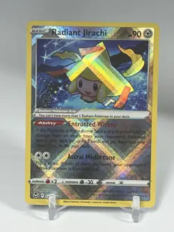 Radiant Jirachi 120/195 - Silver Tempest Radiant Rare Holo Pokemon TCG NM - Image 1