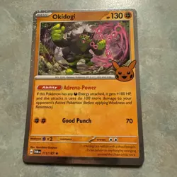 Okidogi 111/167 2024 Trick Or Trade Pokemon TCG Cosmos Holo Rare - Image 1