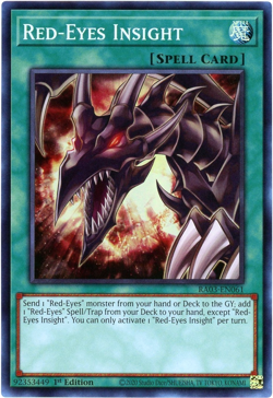 YuGiOh! Red-Eyes Insight - RA03-EN061 Super Rare 1st Edition NM/M English - Image 1