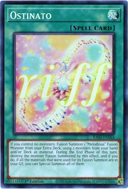 Yugioh! Ostinato - RA03-EN064 - Super Rare - NM/M Quarter Century Bonanza - Image 1