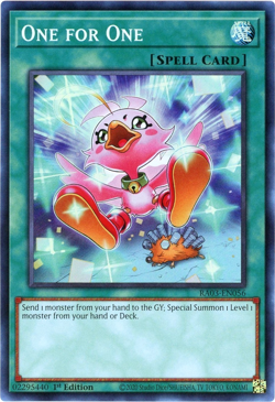 YuGiOh! One for One (Alternate Art) - RA03-EN056 Super Rare 1st Edition NM - Image 1
