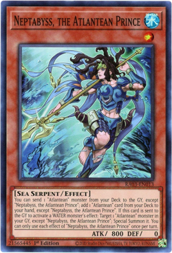 Yugioh! Neptabyss, the Atlantean Prince RA03-EN024 Super Rare NM/M English - Image 1