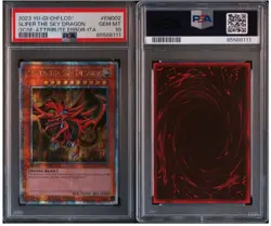 PSA10 Slifer Sky Dragon LC01 25th EU Error Yugioh QCSE Rare Card - Image 1