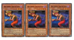 Yugioh- 3X Dark Scorpion - Chick the Yellow - Common - Unlimited - DCR-026 - NM - Image 1