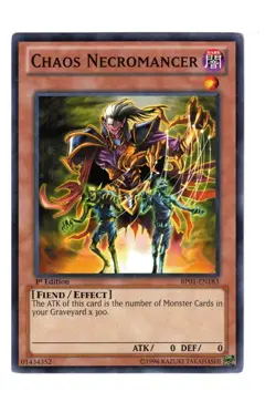 Yugioh- 1X Chaos Necromancer - Starfoil Rare - 1st Edition - BP01-EN183 - NM - Image 1
