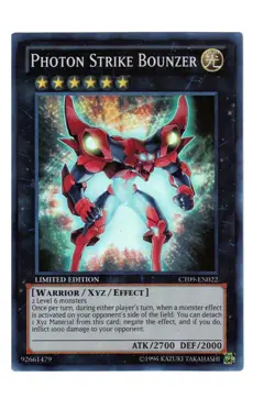 Yugioh- 1X Photon Strike Bounzer - Super Rare - Limited - CT09-EN022 - Near Mint - Image 1