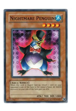Yugioh- 1X Nightmare Penguin - Common - Unlimited - DR3-EN070 - Near Mint - Image 1